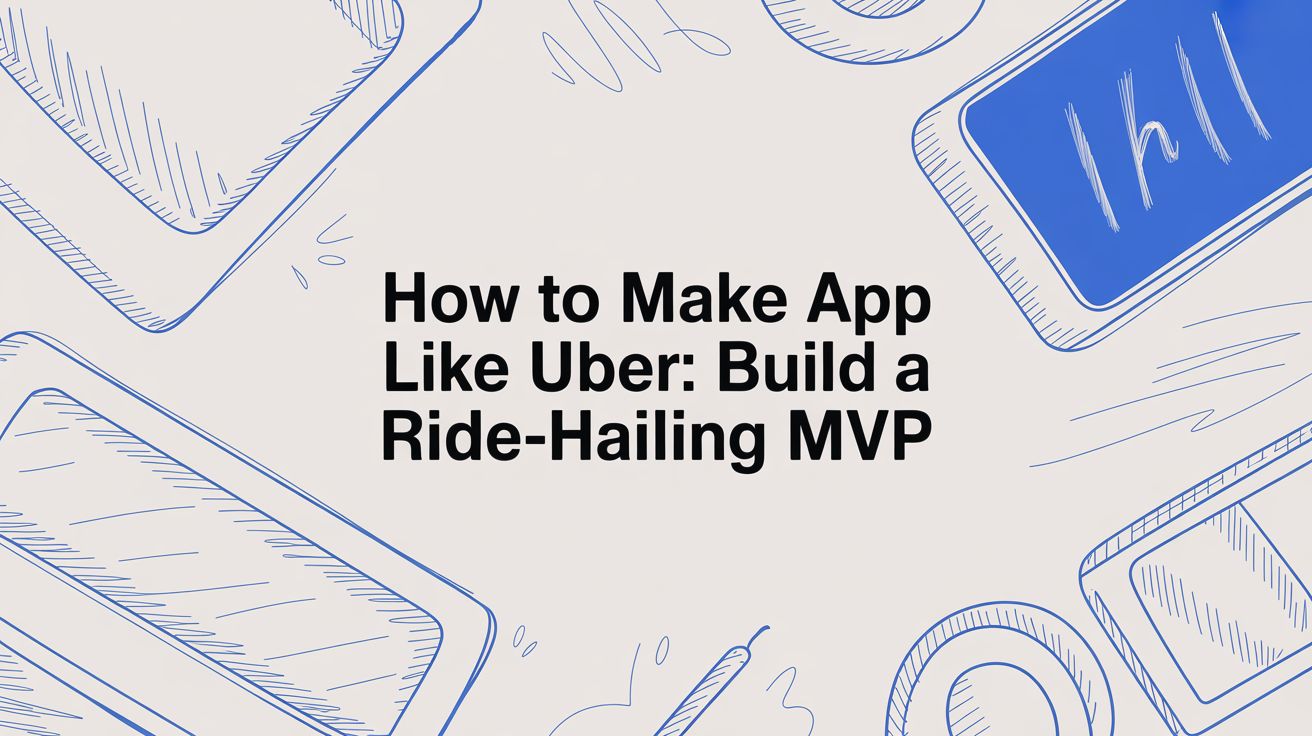 how to make app like uber: Build a ride-hailing MVP